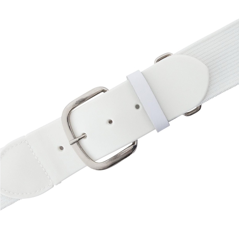 Kids Baseball/Softball Uniform Adjustable Stretch White Belt